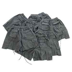 OEM Manufacturer Custom Drawstring Baggy Cotton <b>Sweat</b> <b>Shorts</b> French Terry <b>Shorts</b> Streetwear Acid Wash Cargo <b>Shorts</b> Men - Product Image 4