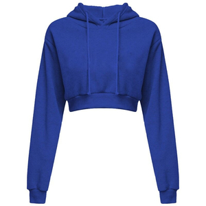Top corto con ajuste personalizado, sudaderas con capucha para mujer, ropa de calle de manga larga, sudadera para mujer, Top corto de gran tamaño, sudaderas con capucha para mujer - Product Image 5