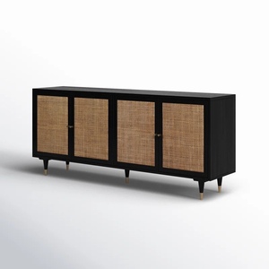 Aparador de mimbre de madera de mango macizo hecho a mano de granja Bohemia moderno multiusos de alta calidad sala de estar cocina comedor - Product Image 3