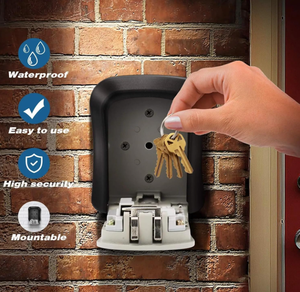 Caja de Seguridad con Llave JXD - Construcción de Metal y ABS, 4 Combinaciones de Candado, Montable en Pared, Logotipo Personalizado, Almacenamiento para el Hogar, Certificación ISO/CE - Product Image 6