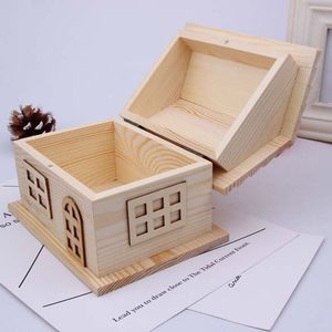 STROGE CONTRENERS Crescent Mosquée Cadeaux Sadaquah Box Ramadan Caisse en bois Eid Mubarak Tirelire avec comptoir - Product Image 3