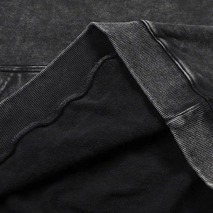 OEM Cổ Điển Axit Rửa 100% Cotton Áo Cho Nam Giới Thân Thiện Với Môi Biểu Tượng Tùy Chỉnh Vá Mùa Đông Chenille Thêu - Product Image 6