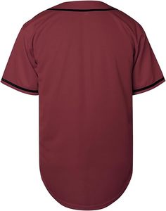 Maillot de baseball vierge, maillot uni à manches courtes, sport, hip-hop pour hommes et femmes - Product Image 2