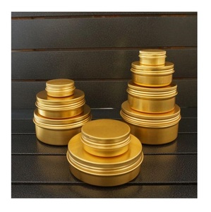 Boîtes en aluminium, récipient en métal, pot rond en aluminium pour crème - Product Image 2