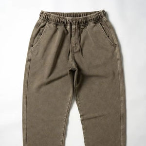 Pantalones Deportivos Casuales para Hombre, Estilo Retro, Corte Holgado, de Poliéster/Algodón Lavado, Ligeros, Antiarrugas, Transpirables y de Secado Rápido - Product Image 1