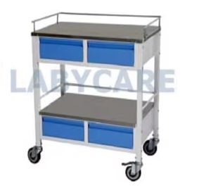 Labycare Carro de Medicina de cuatro cajones para uso hospitalario Clase I Garantía de 1 año-Organiza suministros médicos - Product Image 1