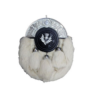 Vente en gros de sporrans en fourrure blanche des Highlands écossais avec des matériaux de bonne qualité - Product Image 4