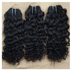 Paquete de trama Cabello humano rizado Extensión de cabello del templo del sur de la India Mejor precio 100% Crudo sin procesar - Product Image 6