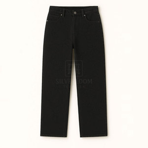 Pantalones vaqueros de algodón 100% con relieve de secado rápido para Mujer | Pantalones de moda informales | Logotipo personalizado al por mayor OEM ODM disponible - Product Image 1