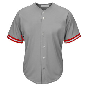 Vente en gros d'uniformes de baseball en polyester Ensembles de vêtements de sport à manches courtes unisexes sur mesure avec design imprimé - Product Image 5