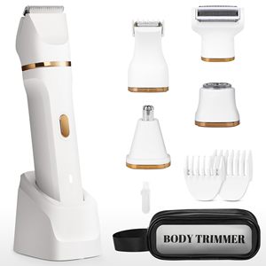 Depiladora Eléctrica Recargable 5 en 1 para Mujer, Afeitadora Impermeable para Cuerpo y Rostro, Recortadora de Vello - Product Image 3
