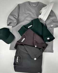 Vente en gros T-shirt 100% coton pour hommes T-shirt de luxe surdimensionné à épaules tombantes col rond Streetwear Design T-shirt vierge - Product Image 6