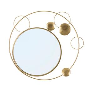 High Quality <b>Round</b> Metal Wall <b>Mirror</b> Vintage-Modern Design for Living Room Bathroom Available at Wholesale Price - Product Image 4