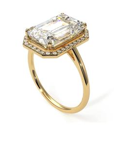 Solitaire Emerald Cut <b>Iced</b> Out Jewelry Moissanite Diamond Studded In 925 Silver Engagement <b>Ring</b> Wedding Jewelry For Women - Product Image 3