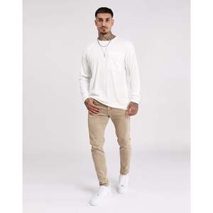 Felpa Oversize da Uomo in Velluto a Coste con Collo Tondo, Traspirante e Comoda - Product Image 5