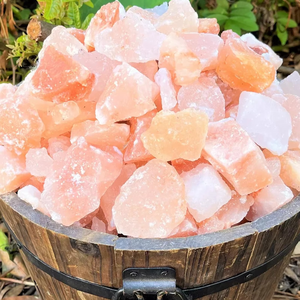 Nuevos trozos de sal natural del Himalaya ecológicos, cristales de alto grado para manualidades y purificación de aire, fabricación personalizada al por mayor - Product Image 4
