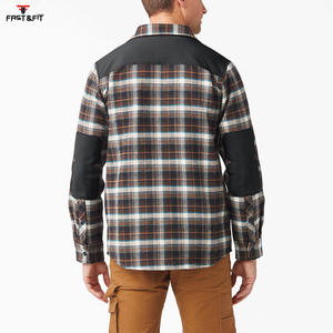 Camisa de Franela para Hombre, Talla Grande, Hecha a Medida, Manga Larga, Informal, Tejida, Sólida, Transpirable, Ropa de Calle, Diseño Popular de Alta Calidad en Oferta - Product Image 2