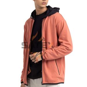 Nouveaux sweats à capuche décontractés pour hommes en coton mélangé pour l'hiver, couleur personnalisée, sweats à capuche décontractés à fermeture éclair, vêtements tendance, sweats à capuche ajustés - Product Image 2