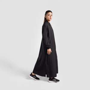 Black Shield Abaya <b>Top</b> Modest Sportswear 100% Polyester UPF50+ Long Sleeve Loose Fit Middle Eastern - Product Image 4