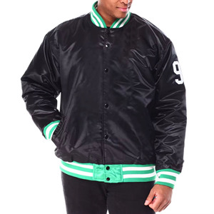 เสื้อแจ็กเก็ตผ้าซาตินสำหรับผู้ชายเสื้อแจ็กเก็ตผ้าซาตินปักโลโก้แฟชั่นคุณภาพสูง - Product Image 6