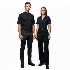 Conjunto de Uniformes Corporativos Personalizados para Hombres y Mujeres, Uniforme Formal para Recepción de Hotel, Ropa de Trabajo de Oficina, Transpirable, Ligero, de Nailon de Alta Calidad - Product Image 1