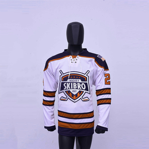Venta directa de fábrica Jersey de hockey sobre hielo Entrenamiento Bordado personalizado Sublimación Ropa de hockey sobre hielo - Product Image 1