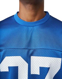 Nueva Llegada: Camiseta de Fútbol Americano Azul para Hombre, Número 27, Cuello Redondo, Manga Corta, Transpirable, Corte Holgado - Product Image 5