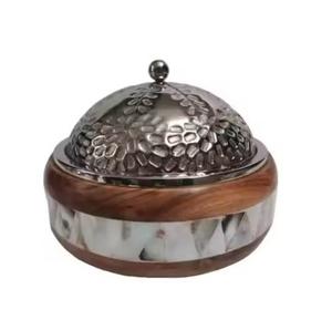 Casseroles en acier inoxydable en métal de gravure de couleur blanche servant le pot pour la décoration de vaisselle Pots de luxe à haute demande - Product Image 2