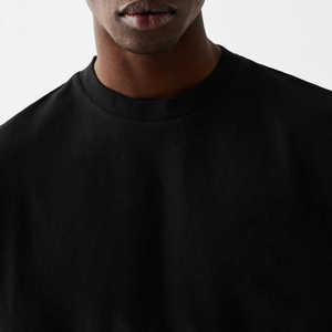 Nuevo logotipo personalizado de alta calidad 250 GSM Heavy Weight Boxy Fit 100% algodón Drop Shoulder Oversized Boxy T-Shirts para hombres - Product Image 4