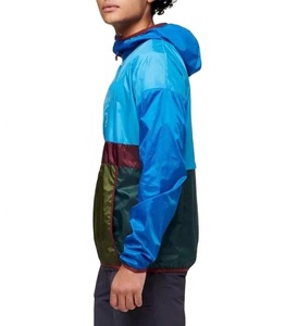 Pull-over coupe-vent respirant en polyester personnalisé Vestes décontractées à col montant Design pour grande taille Dernier automne - Product Image 4