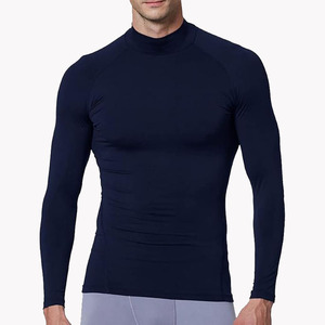 Men's Customized <b>Compression</b> <b>Shirts</b> for Long Sleeve Quick Dry Sportswear Wholesale Cheap Price <b>Compression</b> <b>Shirts</b> - Product Image 1