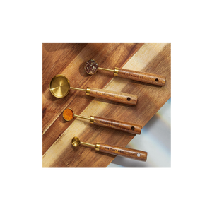 Brass <b>Measuring</b> <b>Spoon</b> Customized Hot Selling Sale Mango Wood Handle Wood <b>Measuring</b> <b>Spoons</b> Cups Cooking Utensils - Product Image 4
