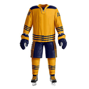 Uniforme de Hockey sobre Hielo Profesional Sublimado Personalizado, Ropa Deportiva Transpirable de Secado Rápido, Uniforme de Hockey sobre Hielo de Manga Larga para Equipo - Product Image 3