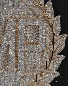 Collar Personalizable con Colgante Circular de Moissanita con Diamantes Simulados, Logotipo con Nombre, Letra, Certificado GIA, Cadena Personalizada - Product Image 2