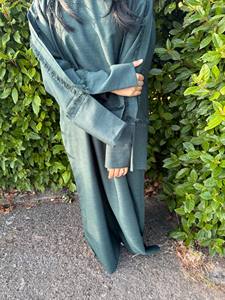 Vente en gros Abaya de luxe en soie XXL élégante robe islamique en lin manches à volants petite taille convient aux longs garçons musulmans traditionnels - Product Image 2