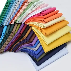 Cotton Poplin Fabric Solid Custom Dyeing Color 100% Cotton 40*40s 133*72 Poplin Fabric