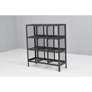 Industrial Style <b>Metal</b> Shelves Sturdy Iron Black Frame for Home Retail Store Workshop Office Cabinet Minimalist Design - Product Image 3