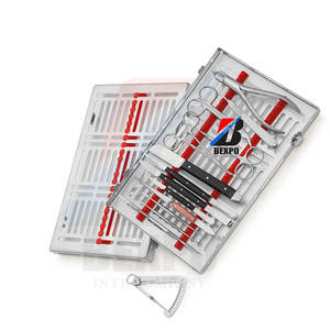 Clínicas dentales y ortodoncistas Kit de ortodoncia avanzado Juego de herramientas dentales completo con bandeja de esterilización - Product Image 1