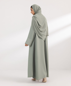 Abaya larga de mujer cómoda de mejor diseño personalizado abaya de mujer islámica al por mayor a bajo precio nuevo en blanco liso personalizado - Product Image 4