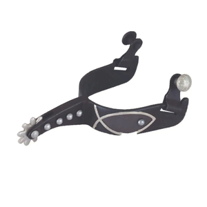 Espuelas Negras para Montar a Caballo para Botas Vaqueras de Acero Inoxidable, Se Acepta Personalización, Productos Equinos Duraderos, Equipo Profesional - Product Image 2