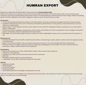 Handmade Designer <b>Clutch</b> Purse Embroidered with Classic Candy Pattern Pearl Decoration for Weddings Parties Formal Gatherings - Product Image 2