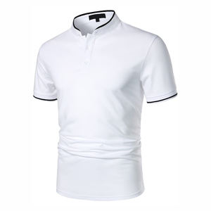 Nouvel arrivage de polos pour hommes polos respirants simples et décontractés à prix raisonnable polos pour hommes à col rabattu - Product Image 2