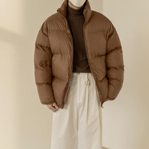 OEM Manufacture Supplier of Men's Winter Puffer Jacket Custom Windproof <b>Black</b> Casual Coat Warm Down Coats - Product Image 4