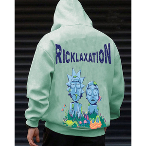 Sudadera con capucha con logotipo personalizado Unisex de alta calidad 100% algodón de gran tamaño DTG estampado pesado en Blanco polar para hombres para otoño - Product Image 5