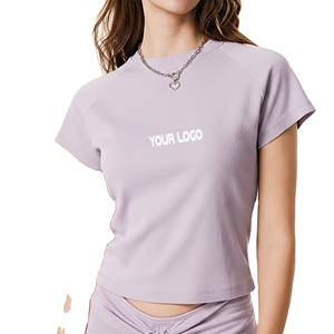 เสื้อยืดผู้หญิงสำหรับใส่ทุกวัน สวมใส่สบาย เนื้อผ้านุ่ม ระบายอากาศได้ดี สวมใส่สบายๆ ดูมีสไตล์ เหมาะสำหรับเสื้อเชิ้ตฤดูร้อน - Product Image 1