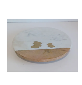 Conception populaire écologique en marbre et bois Lazy Susan stockage des aliments accessoires pour la maison qualité supérieure pour la vente - Product Image 6