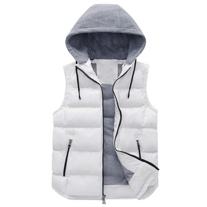 Chaleco Acolchado para Hombre con Capucha y Diseño de Múltiples Bolsillos, Costuras Reforzadas, para Uso en Interiores y Exteriores, Servicio OEM - Product Image 1