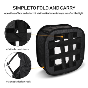Mini difusor de <span class=keywords><strong>Flash</strong></span> plegable portátil multifuncional, caja difusora de diseño fácil de doblar, 410mm - Product Image 3