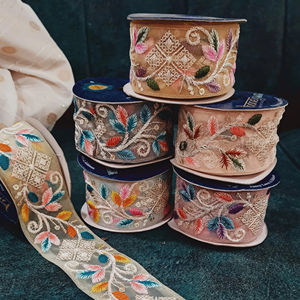 Premium Net Lace Fabric with Embroidery for <b>Women</b> Dresses Sarees Lehengas and Gowns Perfect for Fashion Wholesale Suppliers - Product Image 1