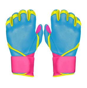 Guantes de bateo de béisbol de cuero tarado Pit genuino de calidad profesional diseño personalizado guantes de bateo de buena calidad - Product Image 1